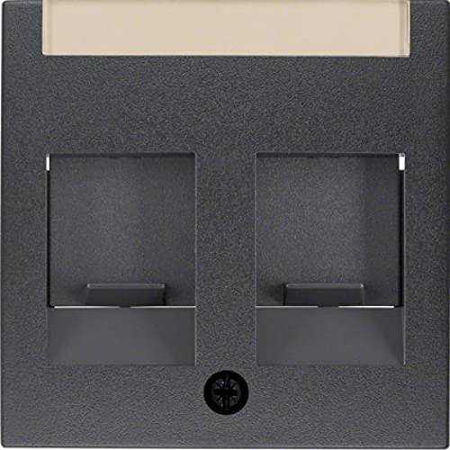 Berker 11811606 Z.-Stk. mit Staubschutzschiebern und Beschriftungsf. S.1/B.3/B.7 anthrazit, matt Mesch Shop Berker 11811606 Z.-Stk. mit Staubschutzschiebern und Beschriftungsf. S.1/B.3/B.7 anthrazit, matt Mesch Shop